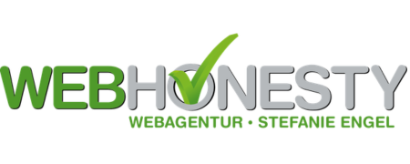 Logo WEBHONESTY, Webagentur Stefanie Engel, Kooperationspartnerin im Netzwerk der Unternehmensberatung Kirsch